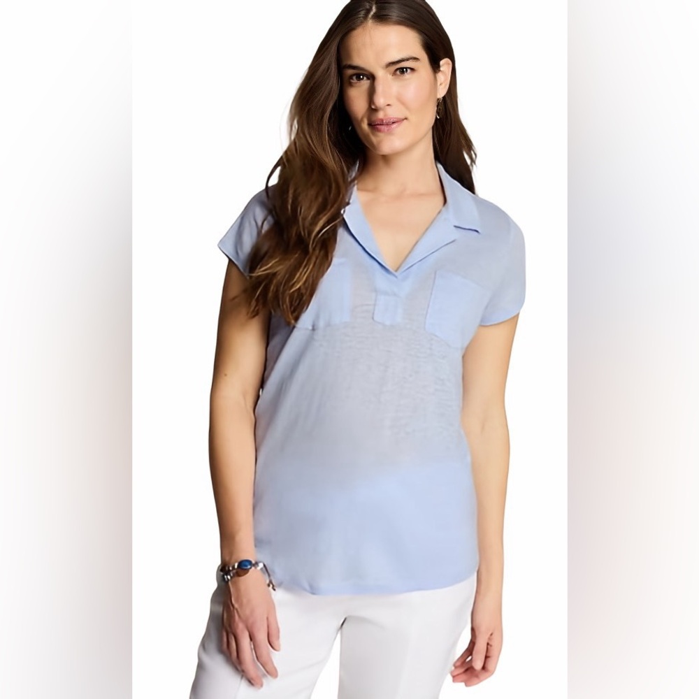 J.JILL - Linen Patch Pocket Tee 2X